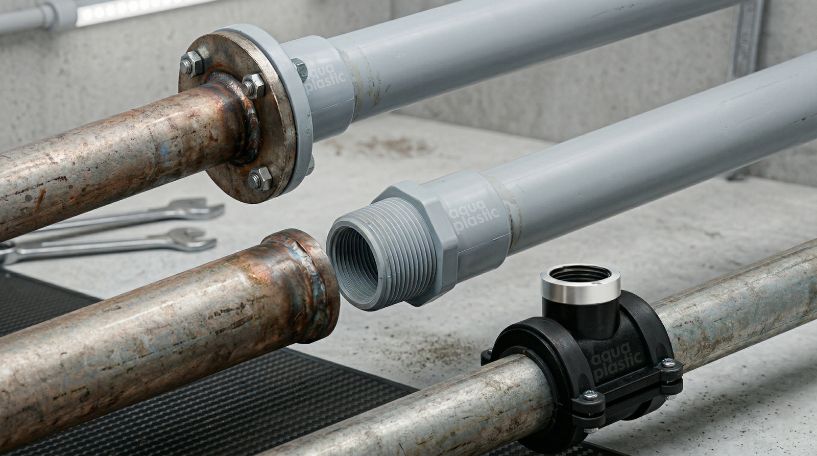 transição do metal para o termoplastico